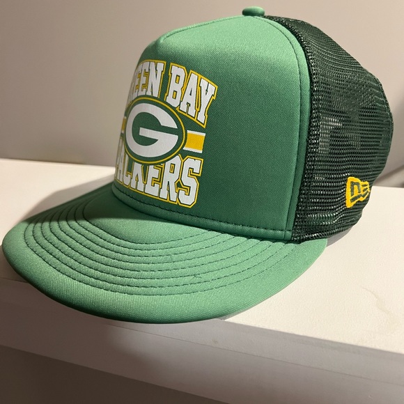 New Era Green Bay Packers Trucker Hat - Picture 2 of 5